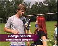 Hanni Bergesch mit George Schuch Brasilianische Starspieler vom Faustball